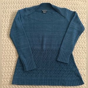 EUC Exofficio tunic sweater. Aqua, size large